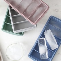 [RA㏓] 실리콘 막대 아이스 몰드 6구 직사각형 얼음틀 긴얼음 냉동실 만들기 케이스 트레이 제조 얼음 ▷_§Ea, §§_그레이