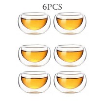 티팟 차 주전자 도자기 유리 내열 쿵푸 세트 puer 커피 냄비 편리한 사무실, 6pcs 컵