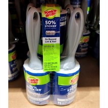 3M SCOTCH-BRITE 스카치 브라이트 초강력 린트 롤러 롤테이프 클리너 돌돌이 95매 x 5롤 1세트 대용량, 1개, 5개