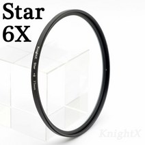 캐논 카메라 렌즈 필터 악세사리 랜즈 보호 액세서리 Knightx 스타 라인 52mm 55mm 58mm 67mm 77mm canon eos sony nikon d3300 사진, 스타 6X 필터