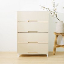 [라이피스트] 메이드미 와이드 서랍장 4단, 색상:퓨어 화이트