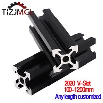 목공 우드 카빙 조각 끌 정 서각칼 V-슬롯 알루미늄 프로파일 압출 프레임 블랙 100-1200mm CNC 3D 프린터 카메라 슬라이더 레이저 조각용 EU 표준, 300mm