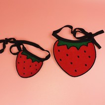 알알 강아지 고양이 편안한 케이프 L + 옷걸이, 1개, 딸기L