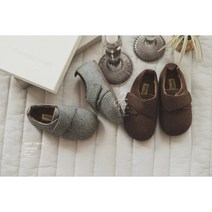 발소리 겨울비버 남아 여아 겨울 털단화 찍찍이 아동로퍼 돌아기선물 돌잔치 조카선물 겨울신상