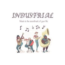 Quote Journal Industrial Music is the soundtrack of your life. Sheet Gift: Lined / moleskine art plu