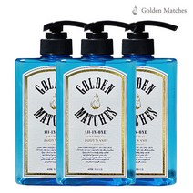 골든매치스 올인원 샴푸 바디워시 - 오션블루 500ml 3, 골든매치스 올인원 샴푸 바디워
