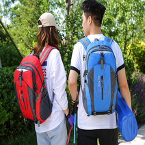 남성 여성 아웃도어 여행 캠핑 등산가방 트레킹백팩 36L, 블루