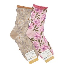 kikiya socks양말국산긴목키키야삭스여성꽃핑크