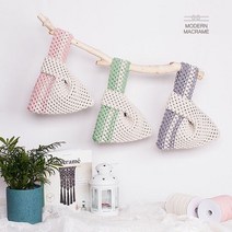 손뜨개 손목가방 만들기 4컬러 패키지 마크라메재료 [아리아], 아리아 그린