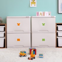 캐릭터베이비 유아동 3단 서랍장 베이비장, 핑크