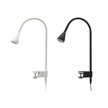 이케아 네블링에 LED 집게조명 침대독서등 서재조명 LED내장, 블랙704.083.26