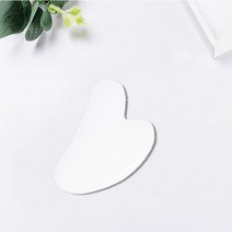 도자기 괄사얼굴을위한 자연 마사지 Gua Sha For Face Massager 제이드 롤러 Guasha Scraper For Face Micr, 09 White Heart Plate