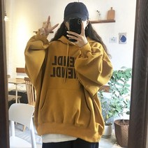 메이킹유 겨울신상 프린팅 루즈핏 캐주얼룩 5034다트기모후드티