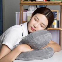일체형 굿잠 목 편한 낮잠 베개 꿀잠 수면 허리, ◈1세대-그레이◈