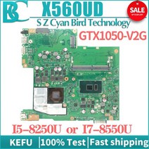 KEFU X560U A560UD K560UD F560UD X560UD 노트북 메인 보드 I5 I7 8th Gen GTX1050/V2G 100% 테스트 OK, I7-8550U GTX1050-V2G