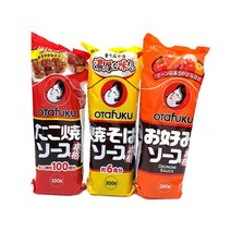 오타후쿠 다코야키 오코노미야키 야끼소바 소스 가정용 300g 3종중택, 야키소바소스300