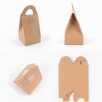 크라프트 선물 박스 상자 소형 크라프트상자 손잡이쿠키박스 크라프트봉투 손잡이캔들상자
