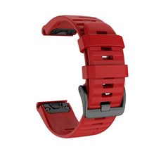 저스트파 Garmin Fenix 5X 6 6X 7 7X Mk1 Mk2/접근 S60 S62 스마트 시계 밴드 퀵 릴리스 손목 벨트용 26 22MM 실리콘 스트랩, [07] 26mm Fenix 7X, [03] Mint Green