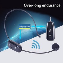 새로운 1pc 휴대용 긴 배터리 수명 내구성 무선 헤드셋 음성 증폭기 스피커 교육 투어 가이드