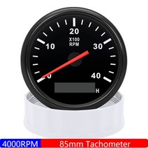 85mm 타코미터 3000RPM 아워미터 트럭 자동차 보트 디젤 엔진 타코 미터 RPM 게이지 M18 / M16 센서