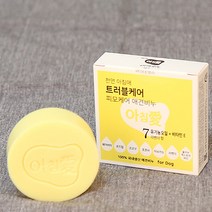 아침애 천연 애견비누(트러블케어) 90g 비누, 1개