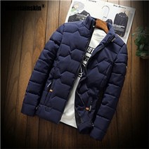방한작업복 Mountainskin Winter Men Jacket Mens New 면, L, 네이비 블루