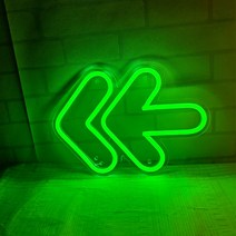 야외 네온 사인 led 간판 커피숍 카페 인테리어 전광판 오픈사인 영업중 보드, 화살표