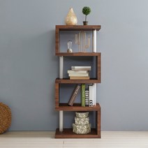 안나 소형 책장 4단, 다크엘다