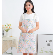 미미캐츠 미미캐츠 핑크가든 방수앞치마 주방앞치마 공방용, FREE, 핑크