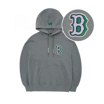 MLB 베이직 헤비웨이트 메가오버핏 후드티 B Grey 3AHDB0426-43GRS