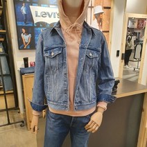 [NC평촌]리바이스 여성 트러커 데님 자켓 미드블루색 NC평촌
