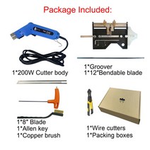 전기가위 전기 충전 전동 전지가위 무선 발포 플라스틱 절단기 발포 폴리스티렌 절단기, 200w 큰 그루버, 유럽 ​​연합