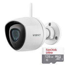 와이즈넷 한화테크윈 200만화소 실외형 가정용 홈 CCTV HNO-E60 / AS 1년 홈캠, HNO-E60+Micro SD Card 128GB