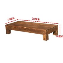 야외 탄화 나무 바닥 테라스 이동식 무대 발코니 실내 마루 평상마루 야외테이블 방부목 인테리어 옥상 철제 정원 대나무, 90x30x18