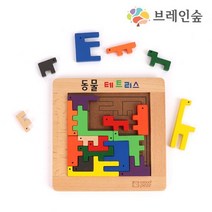 브레인숲 두뇌발달 동물테트리스/ 집중력향상 원목교구 퍼즐완구 유치원 어린이집교구, 없음