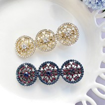 레인걸 큐빅라인 옆집게핀 2P 옆머리핀 헤어핀 머리핀