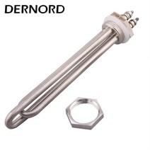 차량용 커피포트 12v 24v DERNORD 침수 DC 히터 1 "BSP DN25 나사 스레드 태양열 물 난방 요소 12V 60, 02 Locknut_04 400w