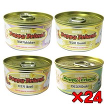 사료에비벼먹는 비숑 비글 간식캔 24개 급여가편한, 소고기