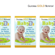 캘리포니아골드 아기비타민D 3 액상 10ml 3팩 어린이비타민D 유아비타민D 비타민D드롭 비타민D권장량, 1개, 기본