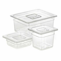 밧드 반찬통 냉장고 보관 용기 샐러드통 1/4 깊이 6in, 깊이6in뚜껑