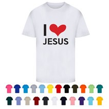 TCC-101 I love Jesus 교회티셔츠 (인쇄변경가능)