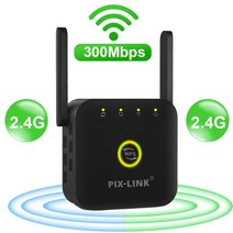 5G 와이파이 리피터 증폭기 신호 장거리 부스터 1200M 무선 네트워크 익스텐더 액세스 포인트, 04 2.4G Black_02 미국 플러그