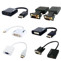HDMI 젠더 VGA RGB TO HDMI 변환 DP DVI USB C타입 맥북 노트북 컨버터, AP-HDMIVGA