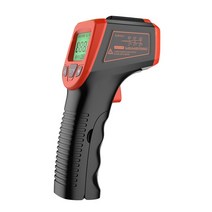 비접촉식 레이저 온도계 건 디지털 적외선 전자 온도계 레이저 온도계 비접촉식 고온계, 빨간색, 하나, 1개