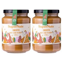 슈퍼너츠 피넛버터 잼 스무스, 2개, 460g
