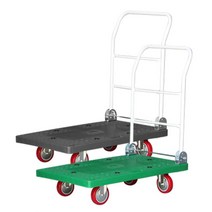 물류센터 적재물운반 핸드끌차 대형 철카트 핸드카트 운반도구 운반구 밀차 운반대차, 1개, 대차 대 블랙 인라인