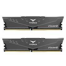 TEAMGROUP T-Force Vulcan Z DDR4 64GB 키트(2x32GB) 3200MHz(PC4-25600) CL16 데스크탑 메모리 모듈 램(회색), 64GB(2x32)_DDR4 3200MHz 16-18-