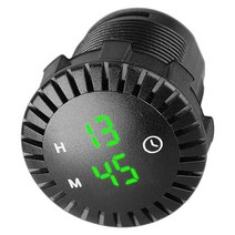 12V/24V Touch Digital Clock 24 Hours Direct Replaces Waterproof Fits for Car, 03 Green light
