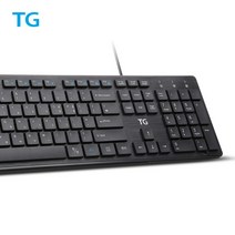 RoHS인증 유선 키보드 TGK500U 블랙/키스킨제공 22년품TG삼보, 친환경 RoHS인증 유선 키보드 TG-K500U 블랙/, 민트
