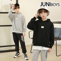 주니보이즈 라벨후드레터상하세트